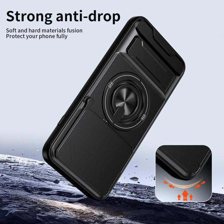 For Motorola Edge 70 Pro 5G Lens Sliding Window Multifunctional Magnetic Shockproof Phone Case