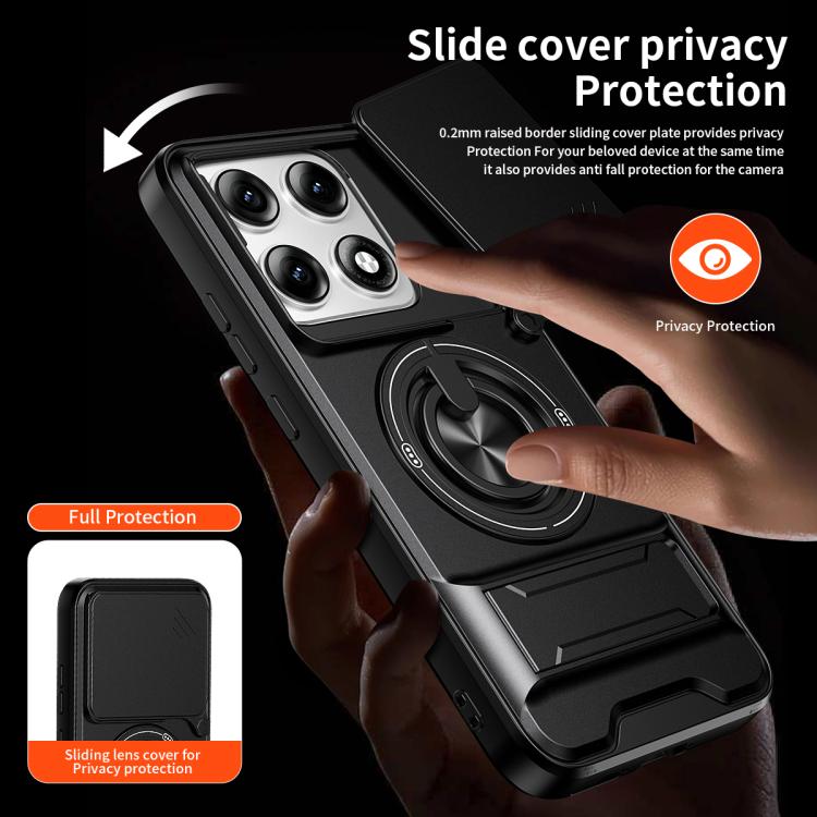 For Motorola Edge 70 Pro 5G Lens Sliding Window Multifunctional Magnetic Shockproof Phone Case