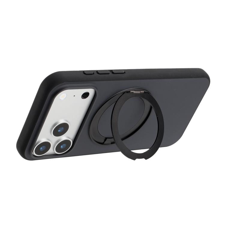 For iPhone 14 Skin Feel Frosted 360 Degree Rotation Holder Magnetic Phone Case