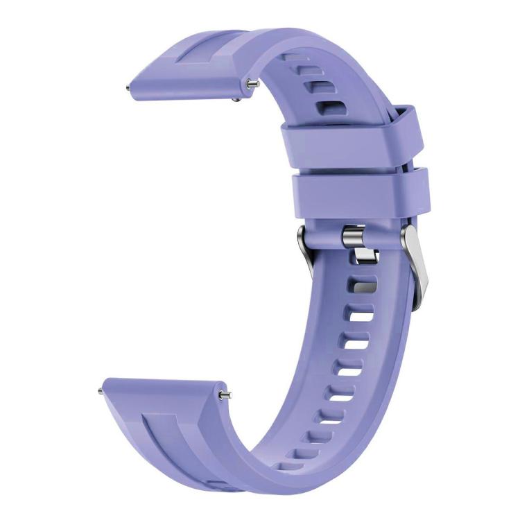 For Huawei Watch GT 6 / 5 / 4 / 3 46mm xDfind Silver Buckle Solid Color Silicone Watch Band