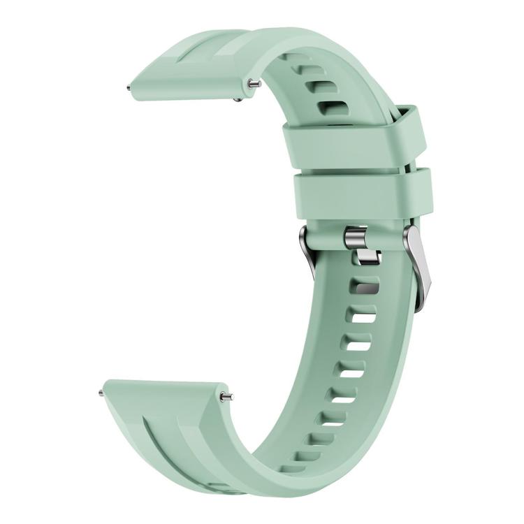 For Huawei Watch GT 6 / 5 / 4 / 3 46mm xDfind Silver Buckle Solid Color Silicone Watch Band