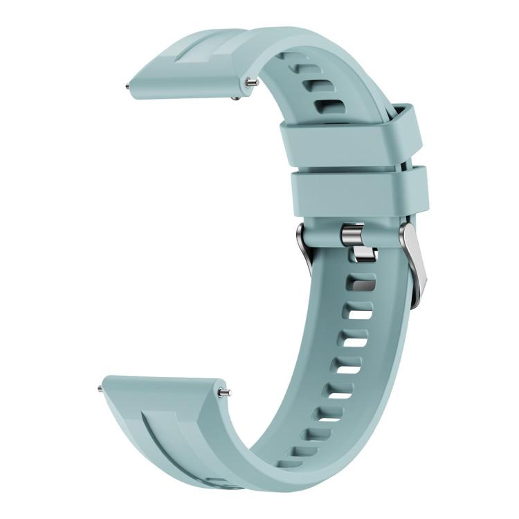 For Huawei Watch GT 6 / 5 / 4 / 3 46mm xDfind Silver Buckle Solid Color Silicone Watch Band