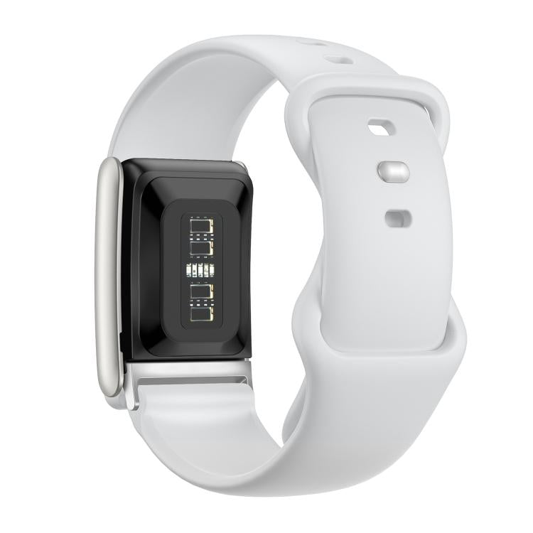 For WHOOP 5.0 Regular Solid Color Butterfly Buckle Silicone Watch Band