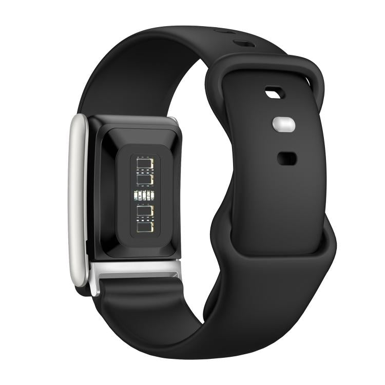 For WHOOP 5.0 Regular Solid Color Butterfly Buckle Silicone Watch Band