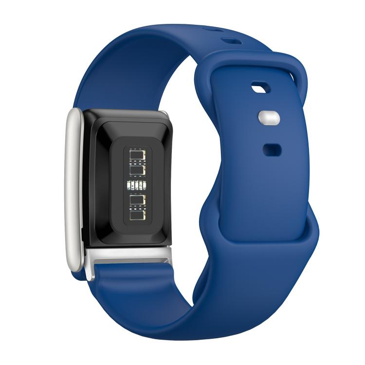 For WHOOP 5.0 Regular Solid Color Butterfly Buckle Silicone Watch Band