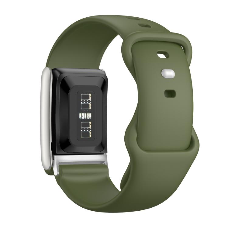 For WHOOP 5.0 Regular Solid Color Butterfly Buckle Silicone Watch Band