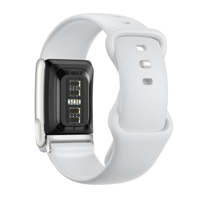 For WHOOP 5.0 Electrocardiogram Solid Color Butterfly Buckle Silicone Watch Band