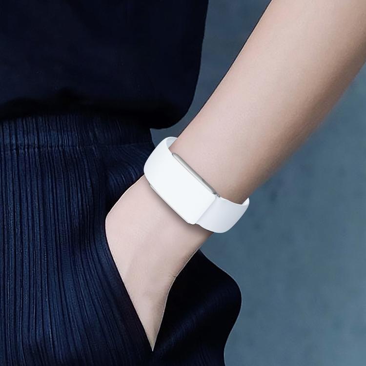 For WHOOP 5.0 Electrocardiogram Solid Color Butterfly Buckle Silicone Watch Band