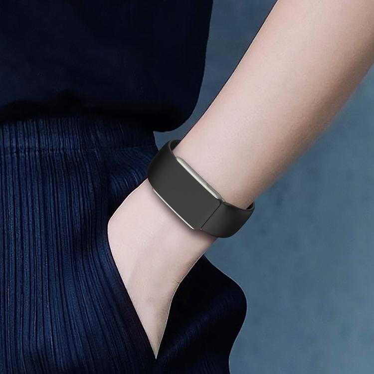 For WHOOP 5.0 Electrocardiogram Solid Color Butterfly Buckle Silicone Watch Band