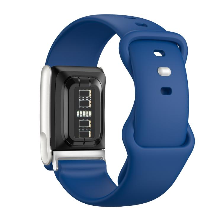 For WHOOP 5.0 Electrocardiogram Solid Color Butterfly Buckle Silicone Watch Band