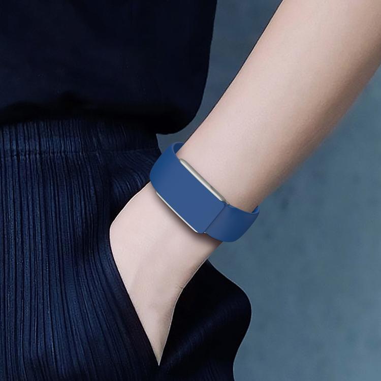 For WHOOP 5.0 Electrocardiogram Solid Color Butterfly Buckle Silicone Watch Band