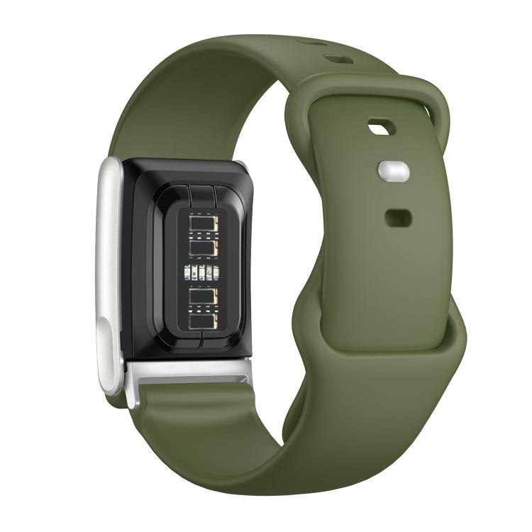 For WHOOP 5.0 Electrocardiogram Solid Color Butterfly Buckle Silicone Watch Band