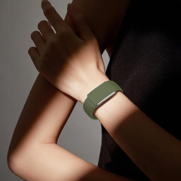 For WHOOP 5.0 Electrocardiogram Solid Color Butterfly Buckle Silicone Watch Band