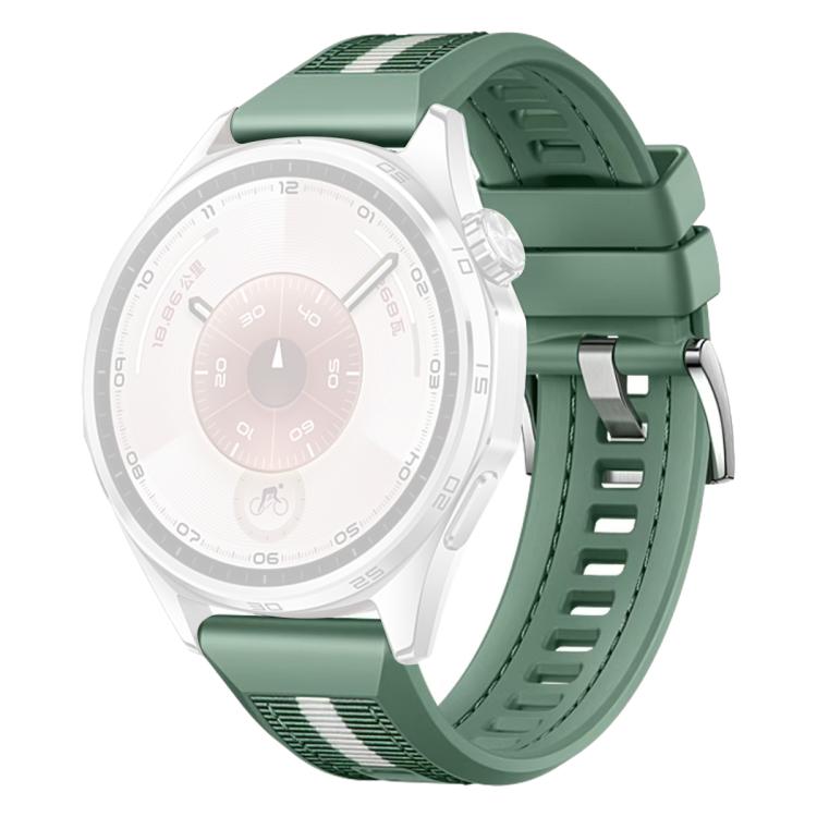 For Huawei Watch GT 6 / 5 / 4 / 3 46mm xDfind Braid Nylon Hybrid Silicone Watch Band