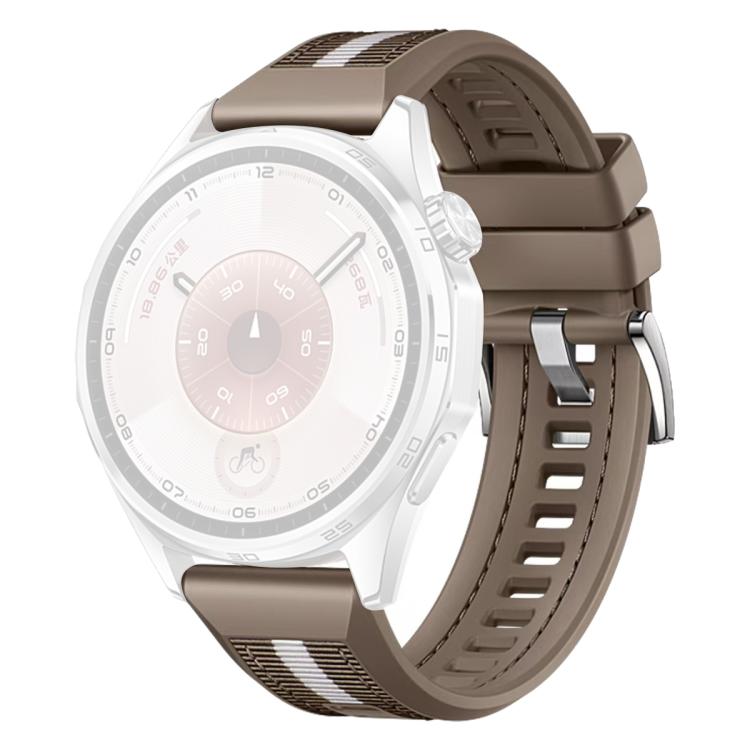 For Huawei Watch GT 6 / 5 / 4 / 3 46mm xDfind Braid Nylon Hybrid Silicone Watch Band