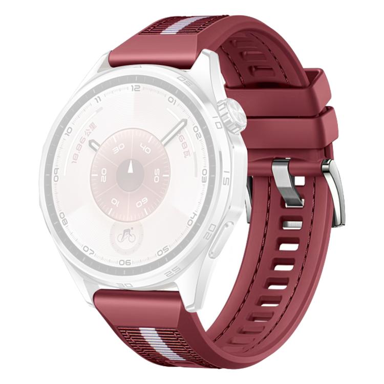 For Huawei Watch GT 6 / 5 / 4 / 3 46mm xDfind Braid Nylon Hybrid Silicone Watch Band