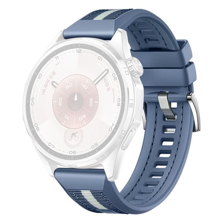 For Huawei Watch GT 6 / 5 / 4 / 3 46mm xDfind Braid Nylon Hybrid Silicone Watch Band