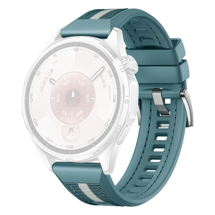 For Huawei Watch GT 6 / 5 / 4 / 3 46mm xDfind Braid Nylon Hybrid Silicone Watch Band