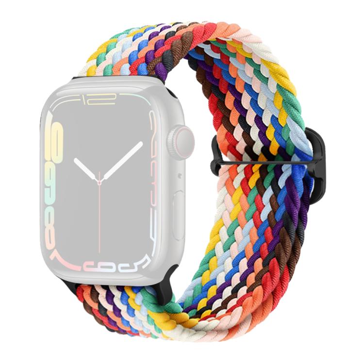 For Apple Watch 38 / 40 / 41 / S11 42mm xDfind Sliding Buckle Nylon Braided Watch Band