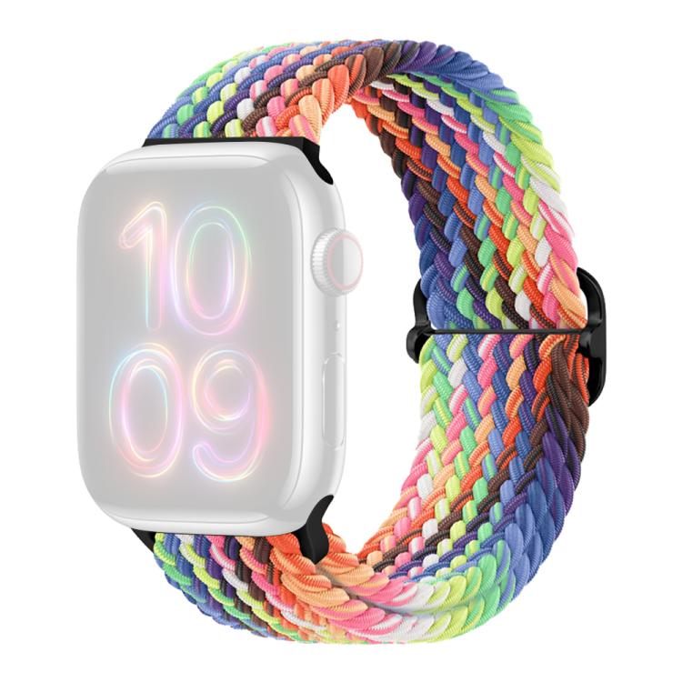 For Apple Watch 38 / 40 / 41 / S11 42mm xDfind Sliding Buckle Nylon Braided Watch Band