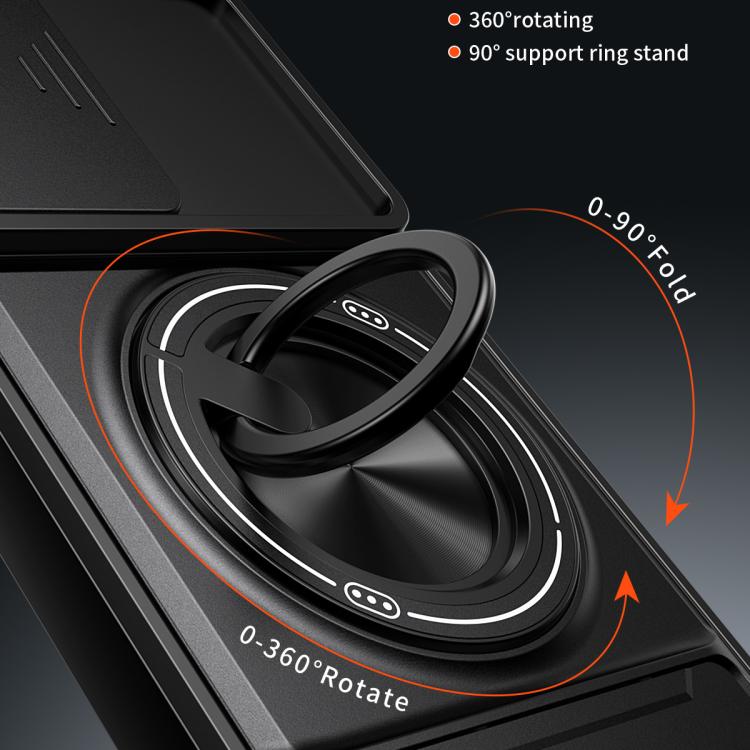 For Samsung Galaxy A16 5G Lens Sliding Window Multifunctional Magnetic Shockproof Phone Case