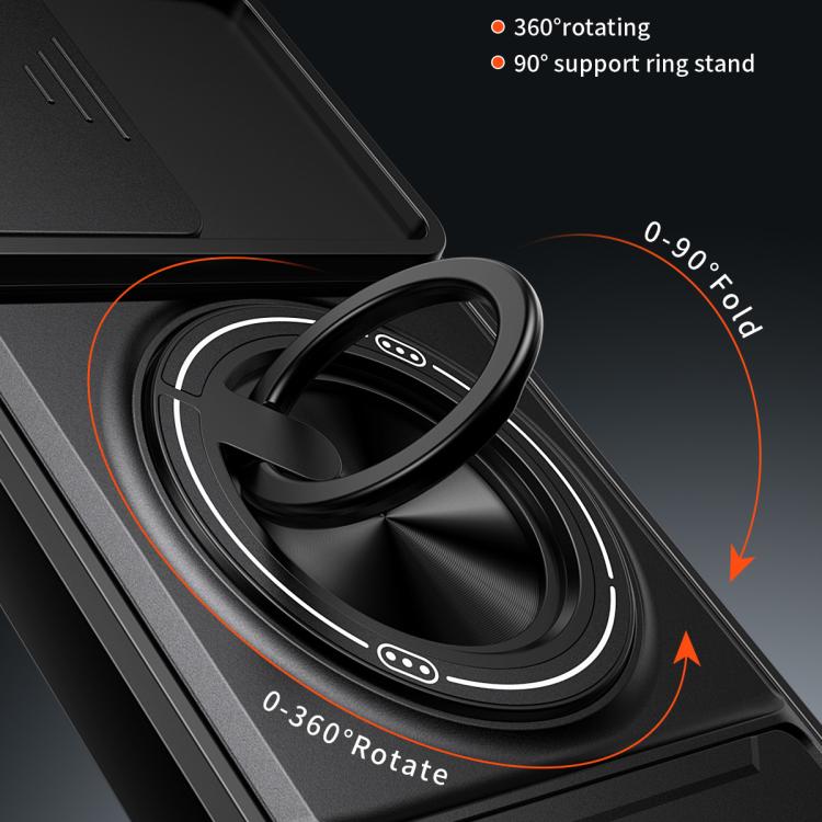 For Samsung Galaxy A26 5G Lens Sliding Window Multifunctional Magnetic Shockproof Phone Case