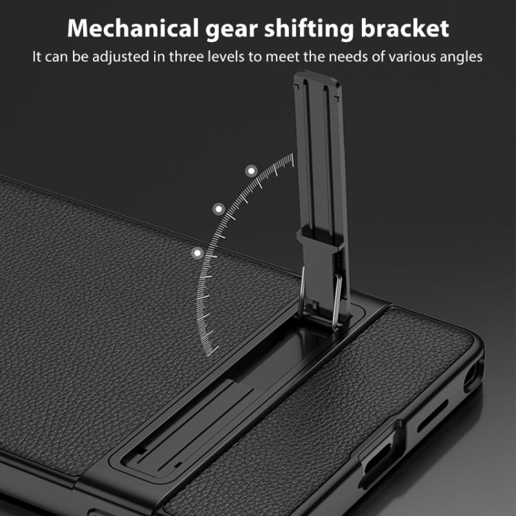 For Samsung Galaxy S26 Ultra 5G GKK Triumph Ultra-Thin Plain Leather Phone Case with Holder