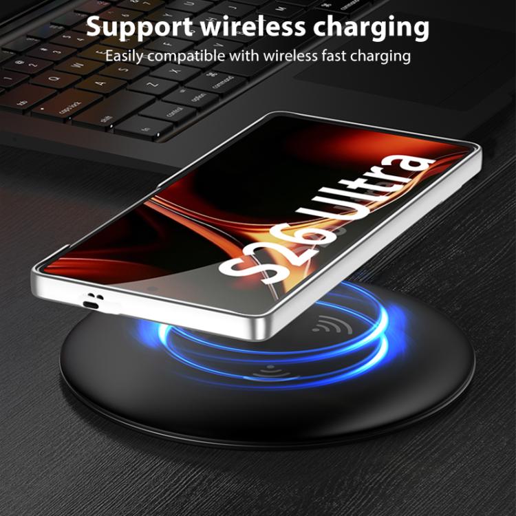 For Samsung Galaxy S26 Ultra 5G GKK Triumph Ultra-Thin Plain Leather Phone Case with Holder