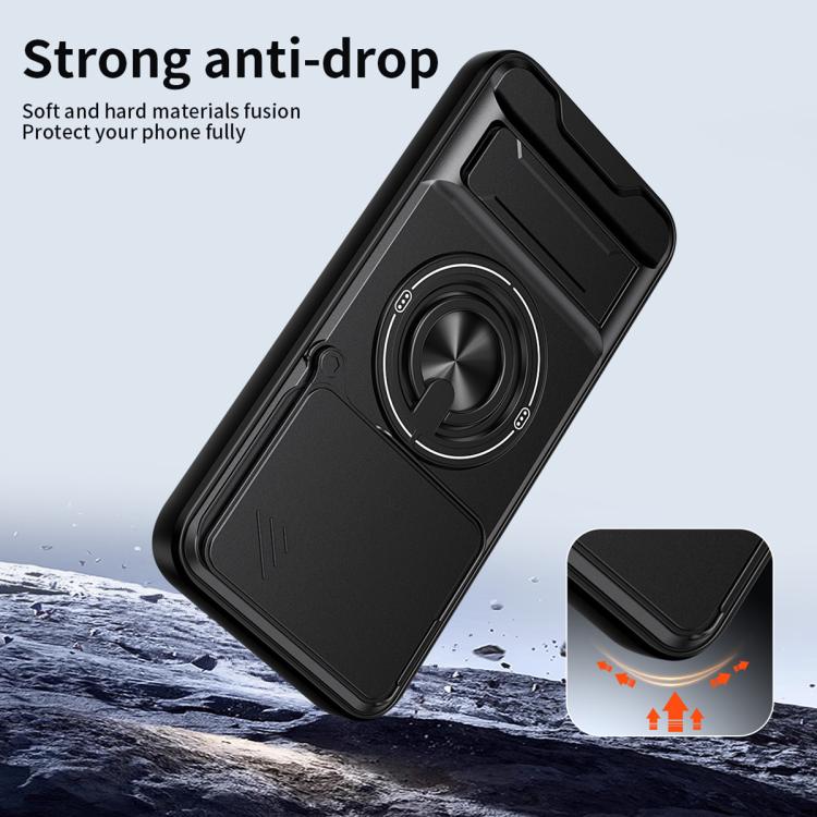 For Xiaomi 15T Pro 5G Lens Sliding Window Multifunctional Magnetic Shockproof Phone Case