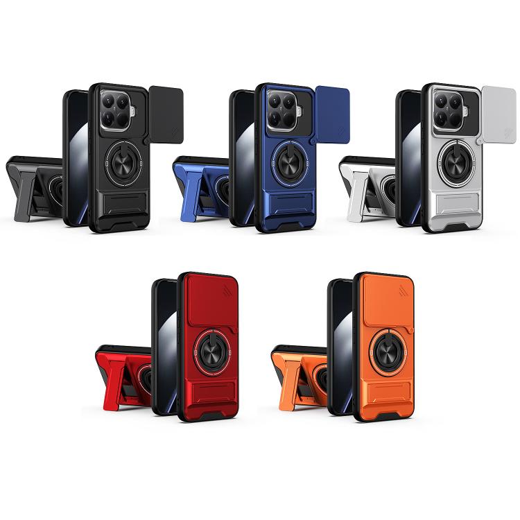 For Xiaomi 15T Pro 5G Lens Sliding Window Multifunctional Magnetic Shockproof Phone Case