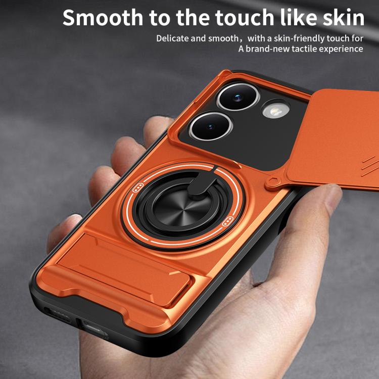 For Xiaomi Poco X8 Pro 5G Lens Sliding Window Multifunctional Magnetic Shockproof Phone Case