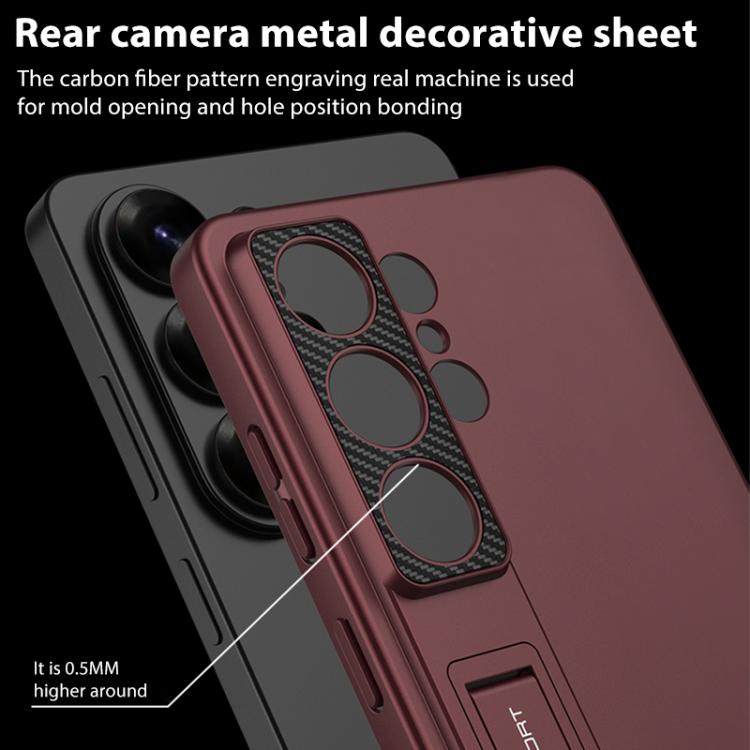 For Samsung Galaxy S26 Ultra 5G GKK Ultra-thin Full Coverage Phone Case with Holder