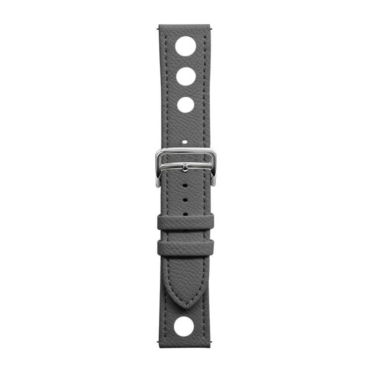 20mm xDfind Flat-head Hole Palm Texture Vegan Leather Watch Band