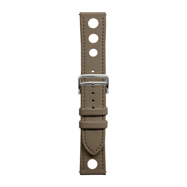 22mm xDfind Flat-head Hole Palm Texture Vegan Leather Watch Band