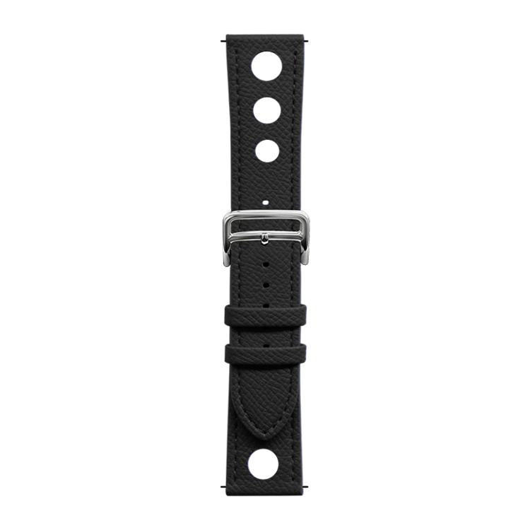 22mm xDfind Flat-head Hole Palm Texture Vegan Leather Watch Band