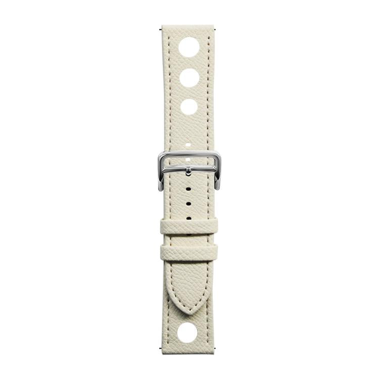 22mm xDfind Flat-head Hole Palm Texture Vegan Leather Watch Band