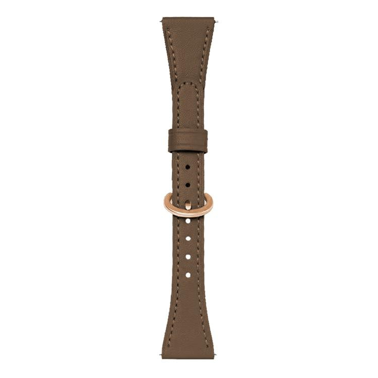 18mm xDfind Flat-head Horseshoe Buckle Vegan Leather Watch Band