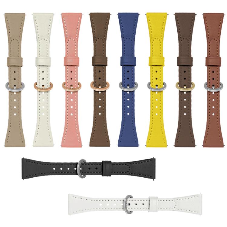18mm xDfind Flat-head Horseshoe Buckle Vegan Leather Watch Band