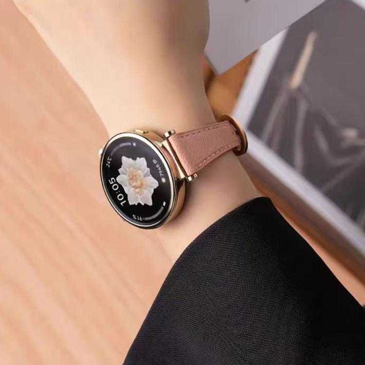 18mm xDfind Flat-head Horseshoe Buckle Vegan Leather Watch Band