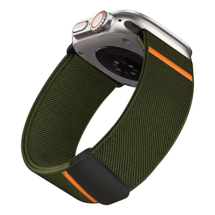 For Apple Watch 38 / 40 / 41 / S11 42mm xDfind Elastic Nylon Magnetic Buckle Watch Band