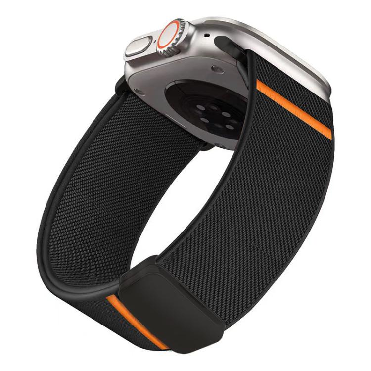 For Apple Watch 38 / 40 / 41 / S11 42mm xDfind Elastic Nylon Magnetic Buckle Watch Band