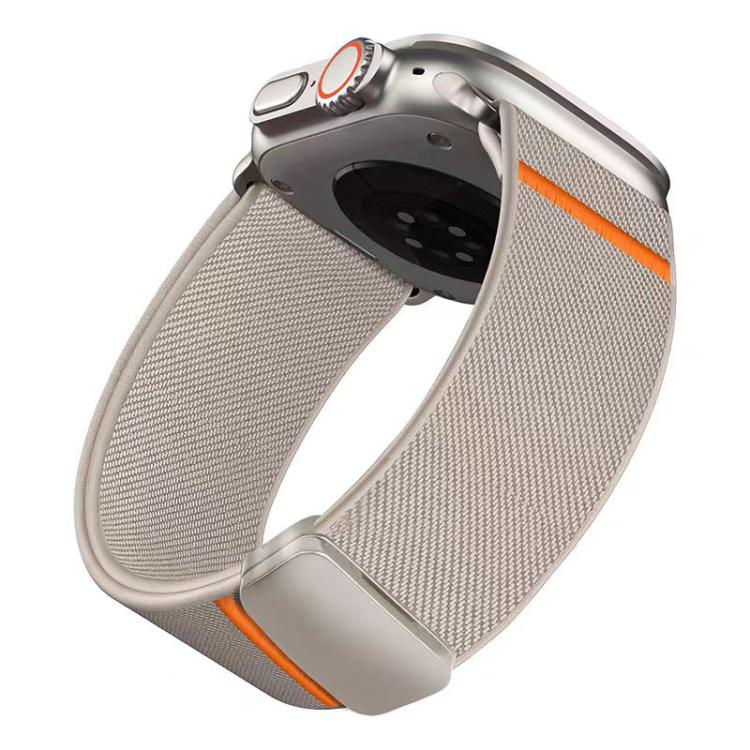 For Apple Watch 38 / 40 / 41 / S11 42mm xDfind Elastic Nylon Magnetic Buckle Watch Band