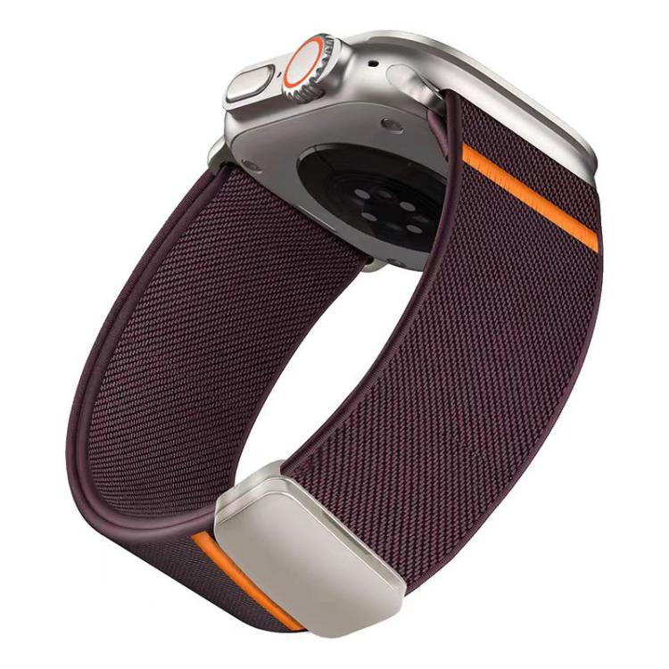 For Apple Watch 38 / 40 / 41 / S11 42mm xDfind Elastic Nylon Magnetic Buckle Watch Band