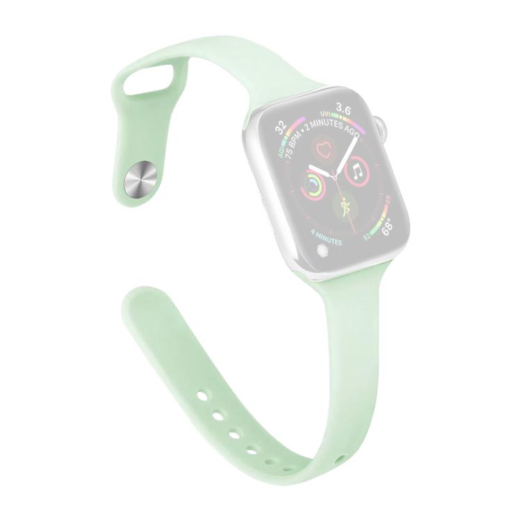 For Apple Watch 38 / 40 / 41 / S11 42mm xDfind Small Waist Reverse Buckle Silicone Watch Band