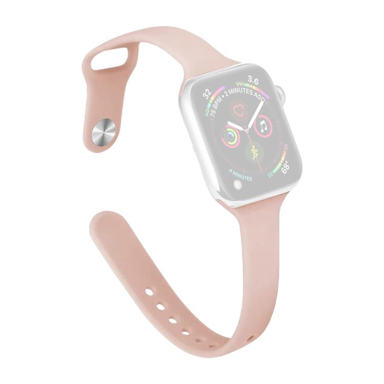 For Apple Watch 38 / 40 / 41 / S11 42mm xDfind Small Waist Reverse Buckle Silicone Watch Band