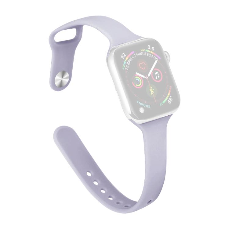 For Apple Watch 38 / 40 / 41 / S11 42mm xDfind Small Waist Reverse Buckle Silicone Watch Band