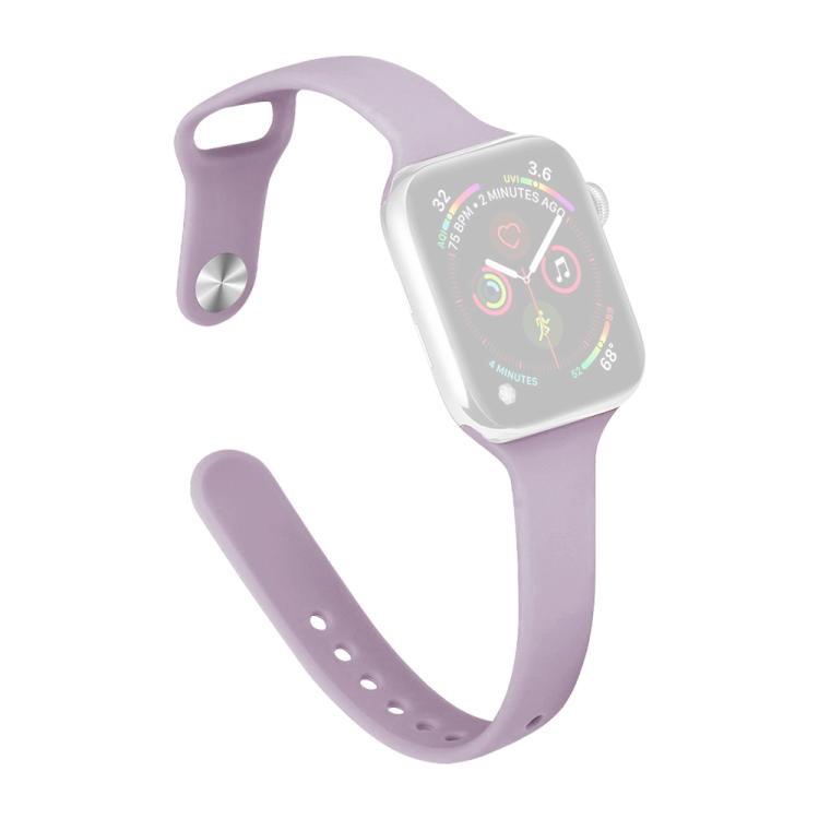 For Apple Watch 38 / 40 / 41 / S11 42mm xDfind Small Waist Reverse Buckle Silicone Watch Band
