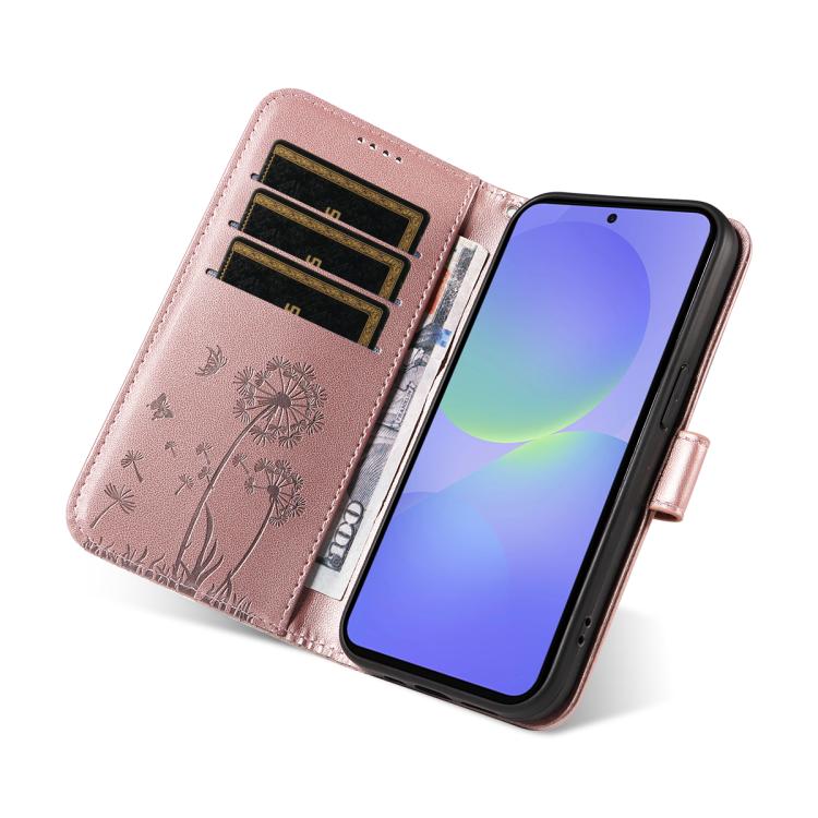 For Samsung Galaxy A37 5G Dandelion Embossed Pattern Flip Leather Phone Case