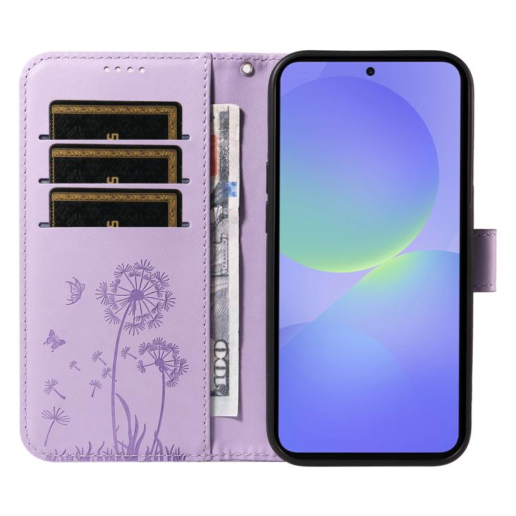 For Samsung Galaxy A37 5G Dandelion Embossed Pattern Flip Leather Phone Case