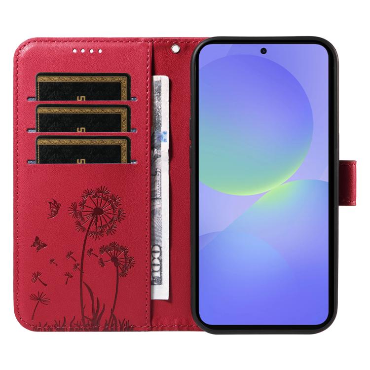 For Samsung Galaxy A37 5G Dandelion Embossed Pattern Flip Leather Phone Case